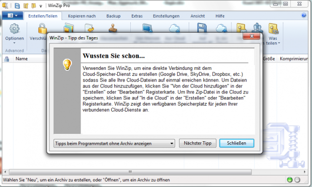 Winzip 18 (Bild: Winzip)